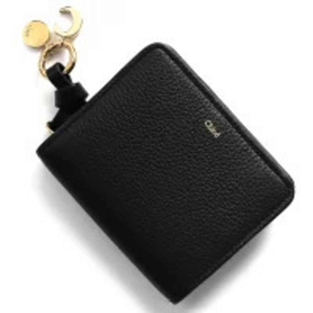 Chloe bi fold wallet Alphabet black